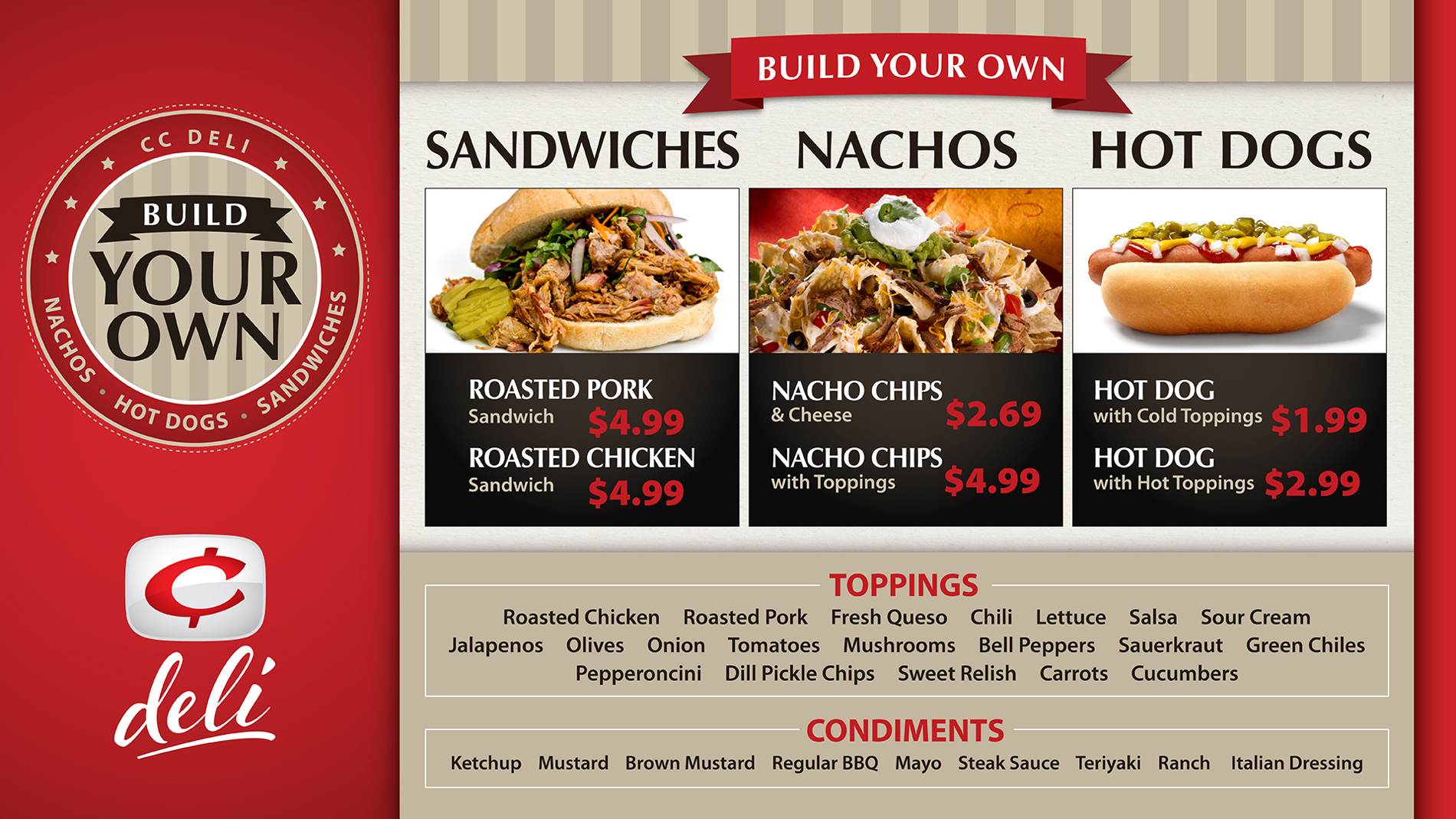     Deli Menu 3-display