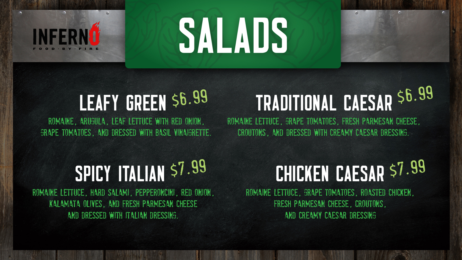     Inferno Menu 3-display